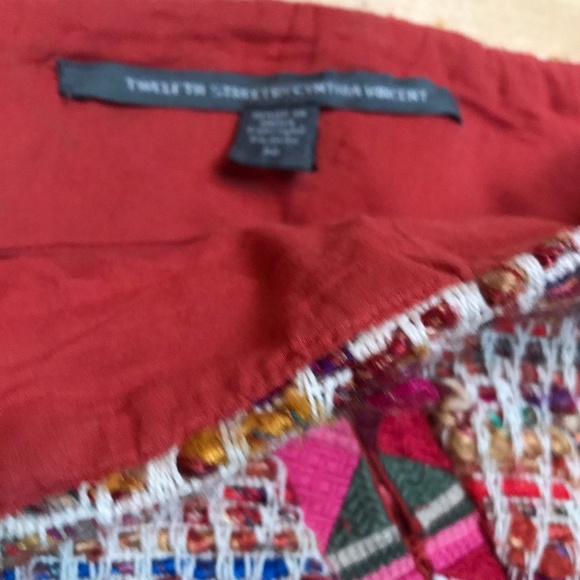 Twelfth Street Cynthia Vincent tweed mini skirt 10 - Picture 3 of 3